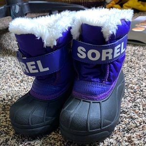 Kids Sorel Faux Fur Snow Boots
